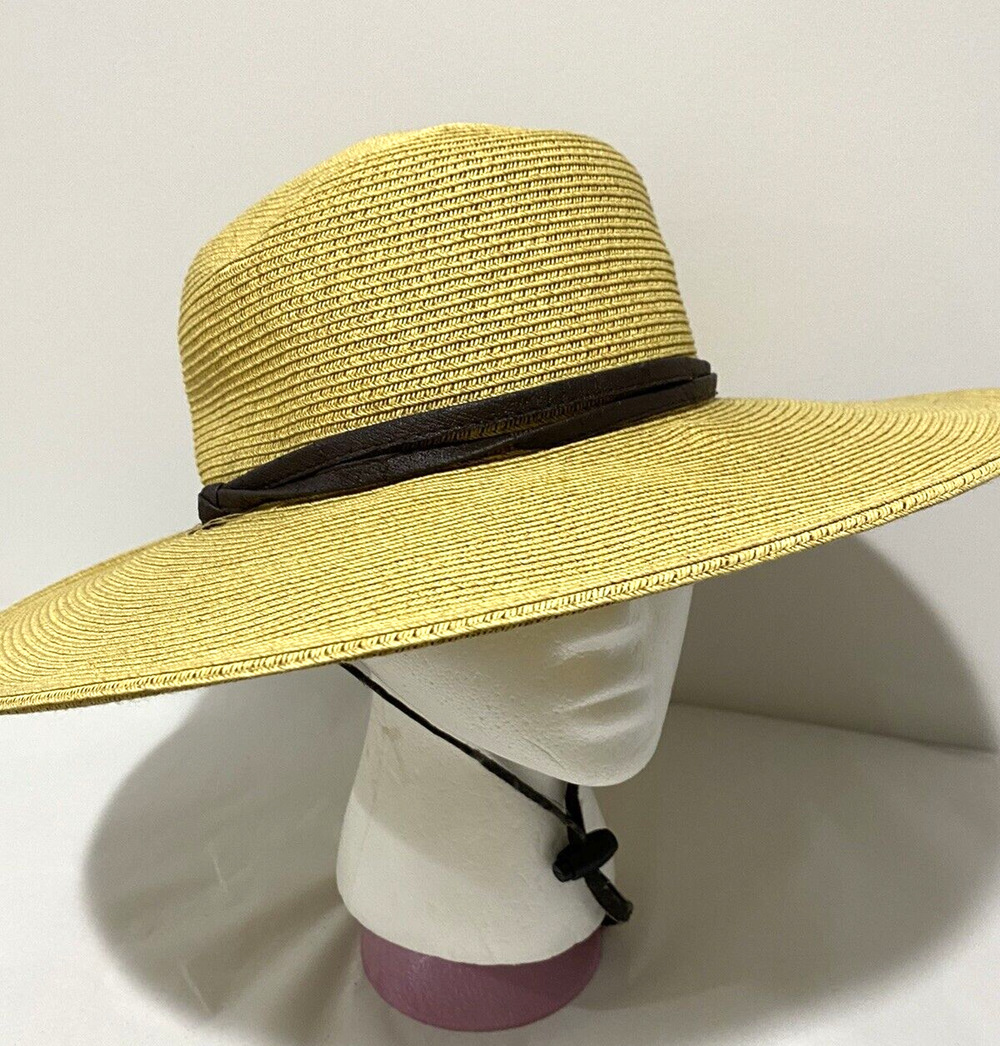 San Diego Hat Co Wide Brim Sunhat M Gardening Beach Pool adjustable Chin Strap